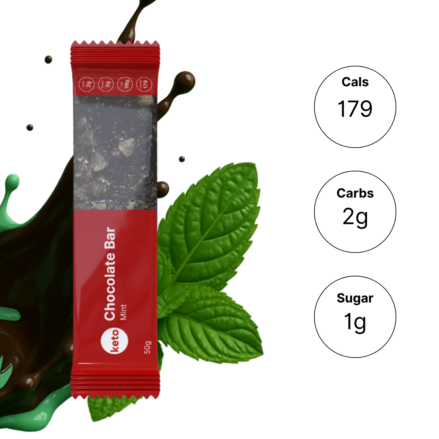 Keto Chocolate Bar - Mint (5 Pack)