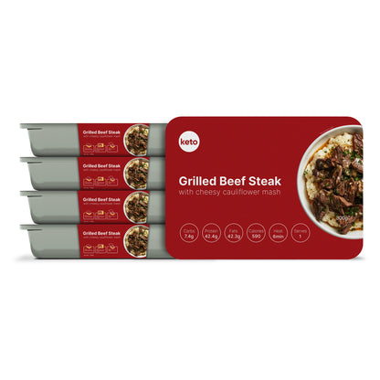 5x Beef Steak & Cheesy Cauli Mash