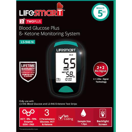 LifeSmart Blood Glucose Plus Ketone Monitoring System (Non-Bluetooth Meter) - Keto Australia