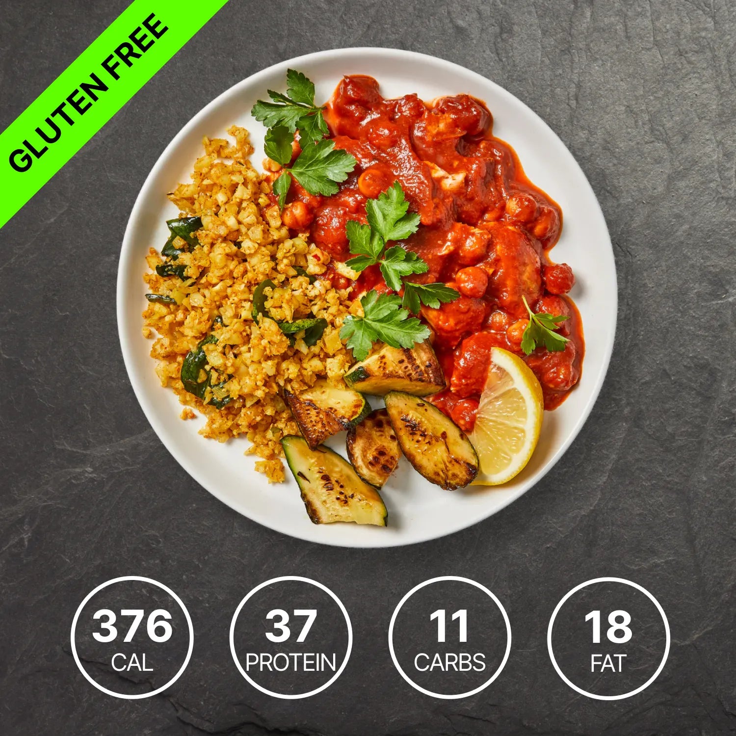 Moroccan Chicken with Low Carb Couscous