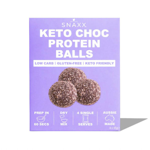 One Minute Keto Choc Protein Balls